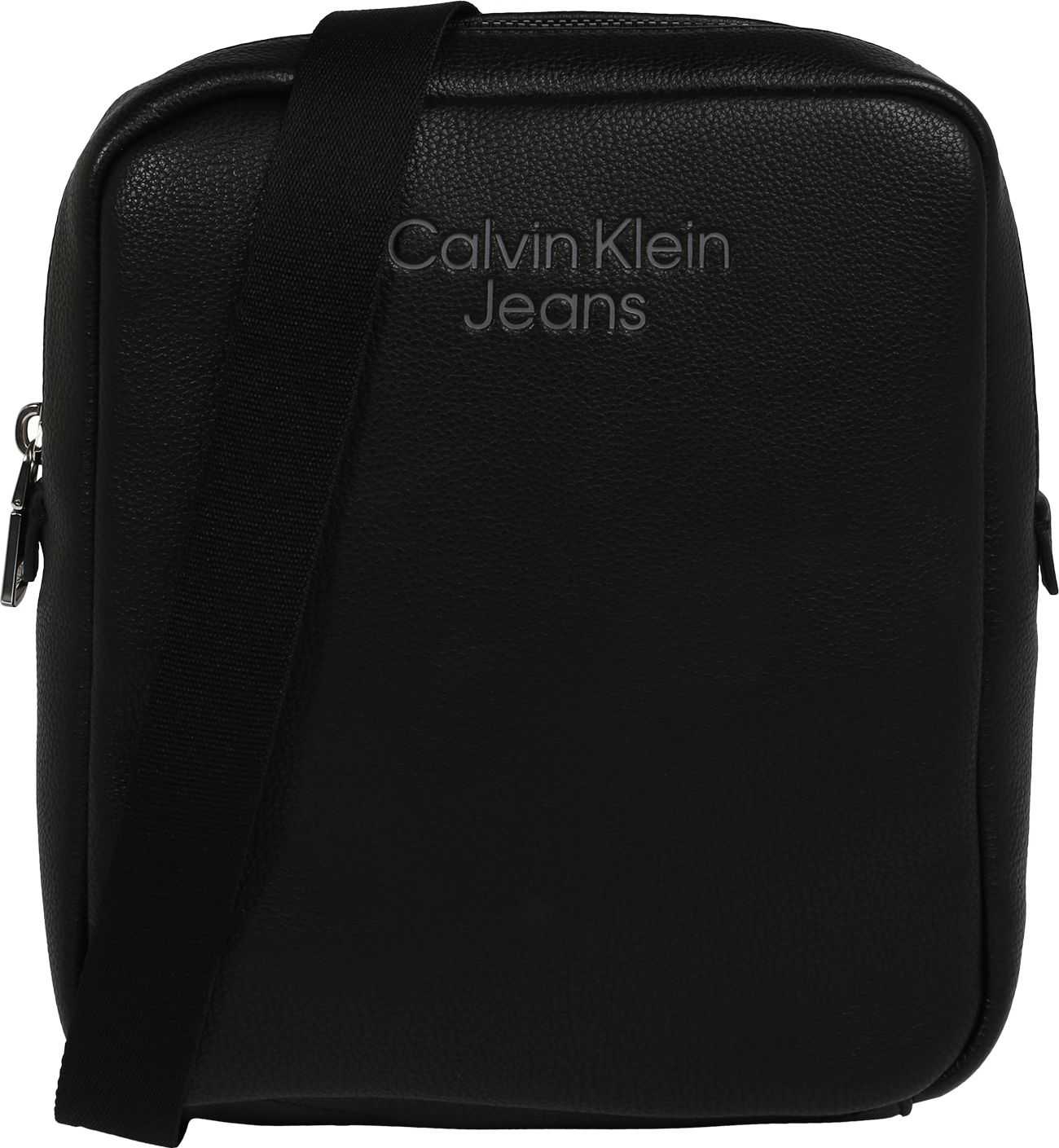 Calvin Klein Jeans Taška přes rameno černá / grafitová