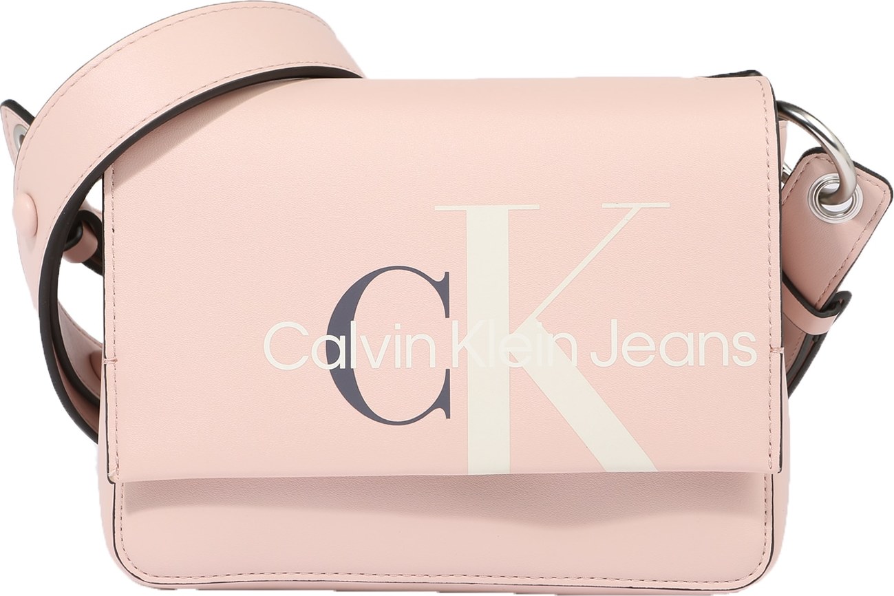 Calvin Klein Jeans Taška přes rameno růžová / tmavě šedá / bílá