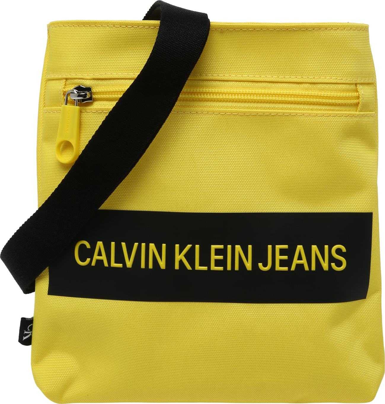 Calvin Klein Jeans Taška přes rameno žlutá / černá