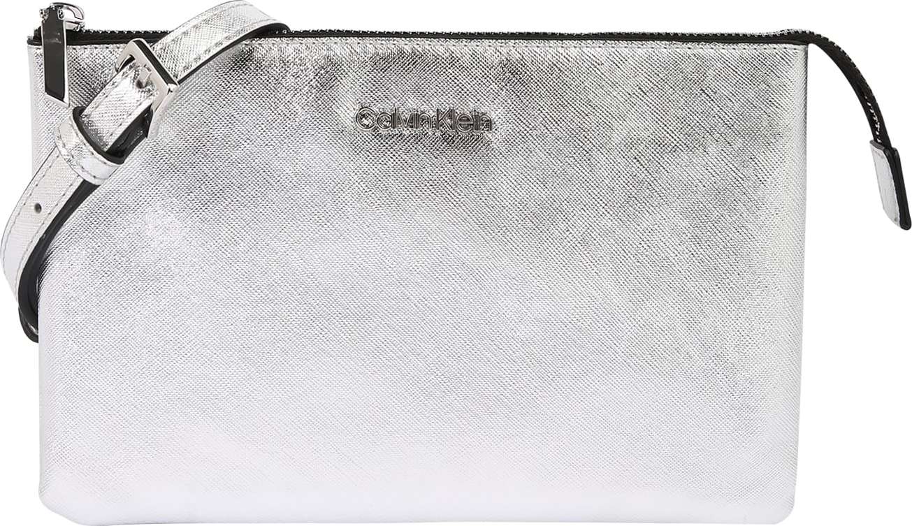 Calvin Klein Umhängetasche stříbrná