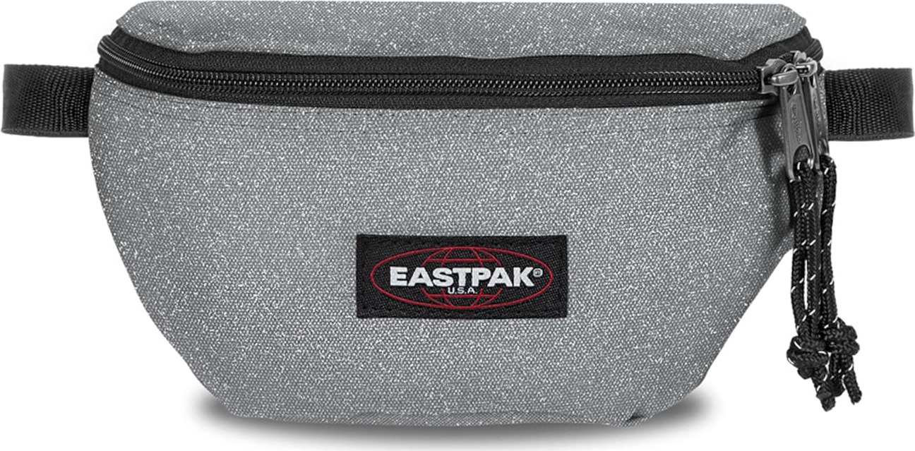 EASTPAK Batoh 'Springer' černá / šedý melír / grenadina / bílá