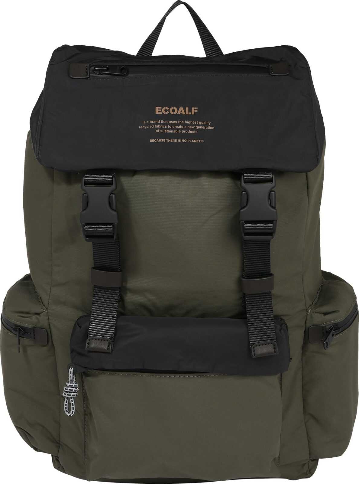 ECOALF Batoh 'WILD' khaki / černá / světle hnědá