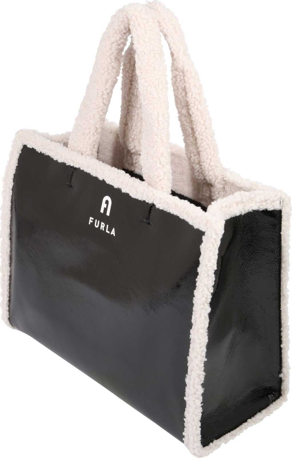 FURLA Nákupní taška 'OPPORTUNITY' černá / béžová