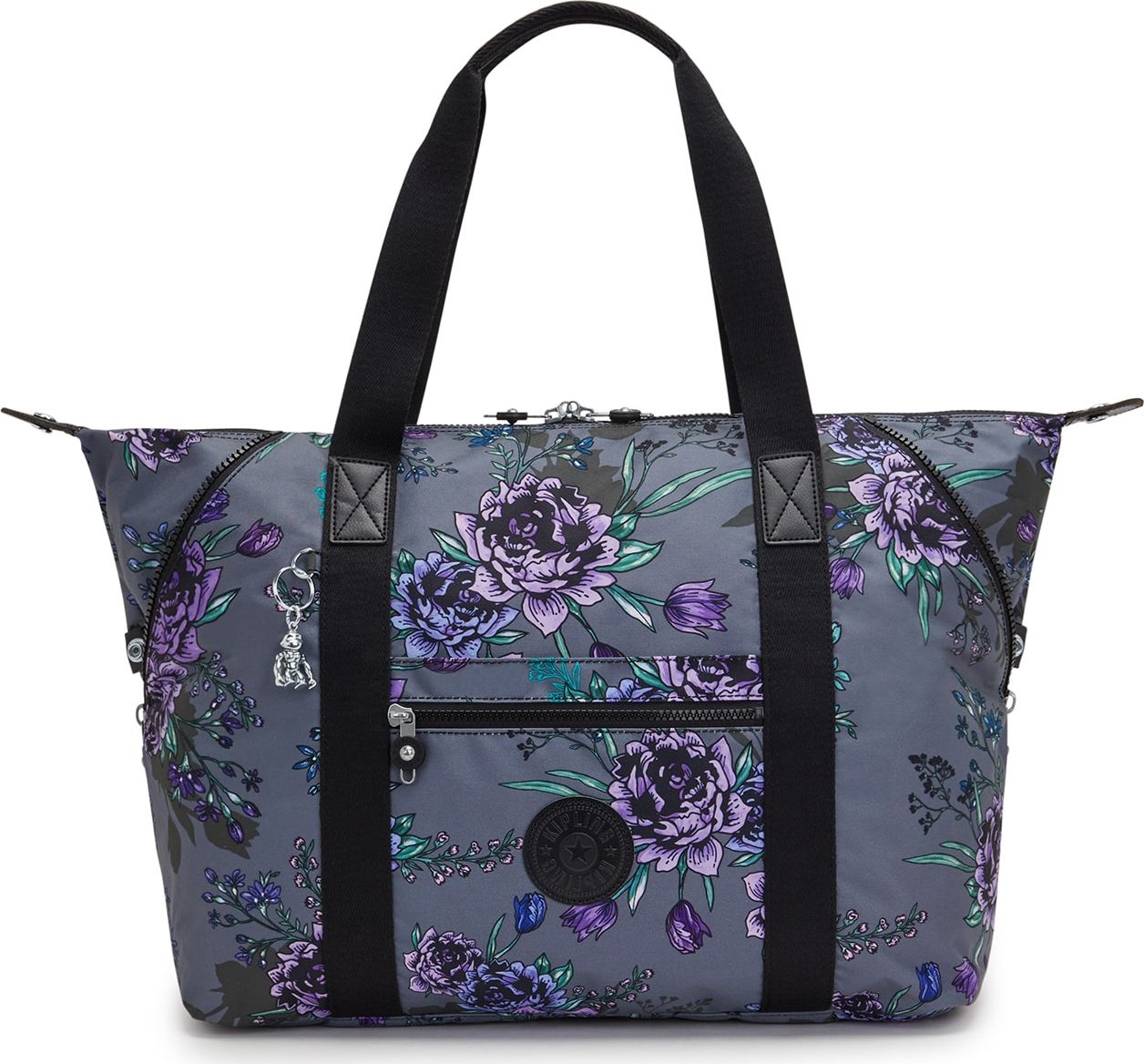KIPLING Nákupní taška 'ART M PRT AC' šedá / modrá / fialová / černá