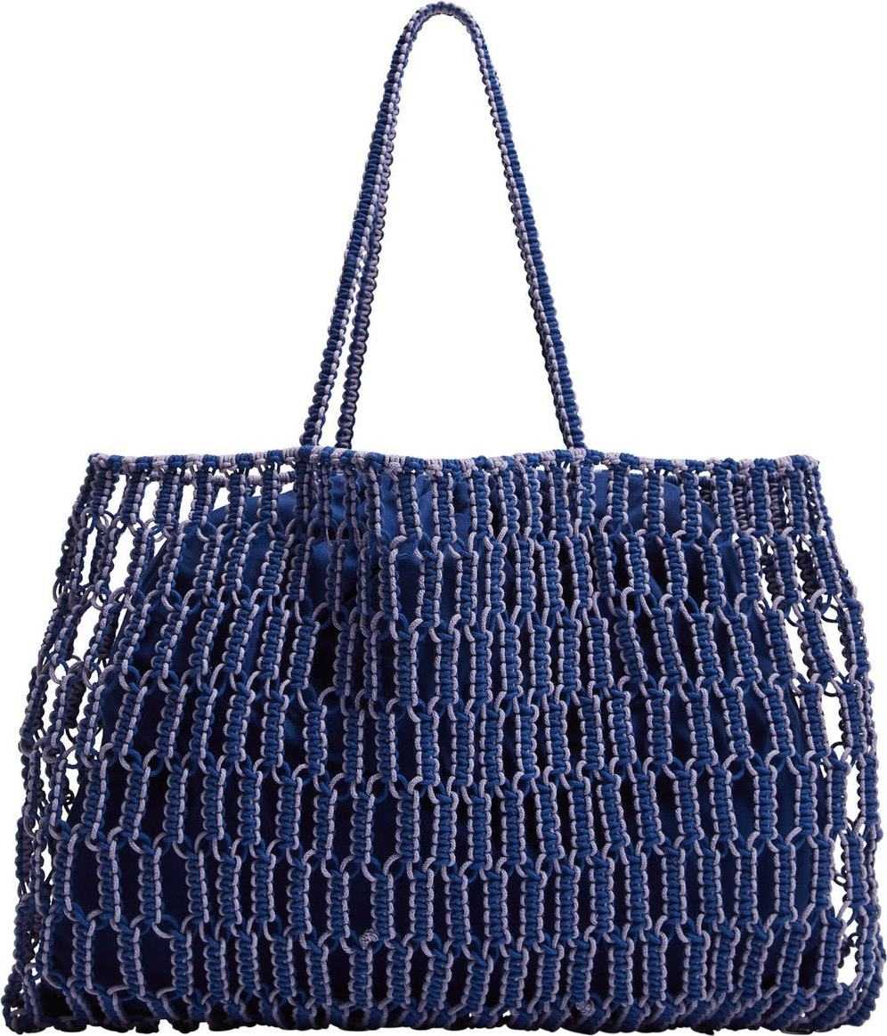 MANGO Nákupní taška 'Embolo' modrá
