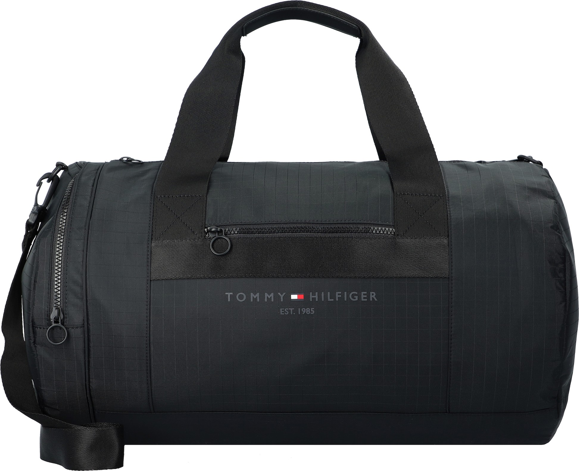 TOMMY HILFIGER Taška Weekender černá / bílá / červená