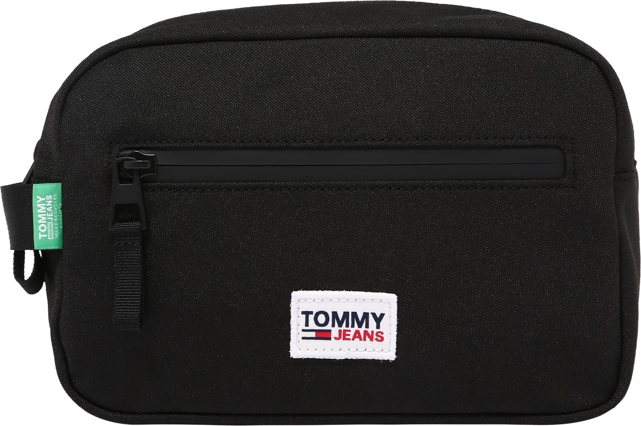 Tommy Jeans Kulturtasche černá / bílá / námořnická modř / červená