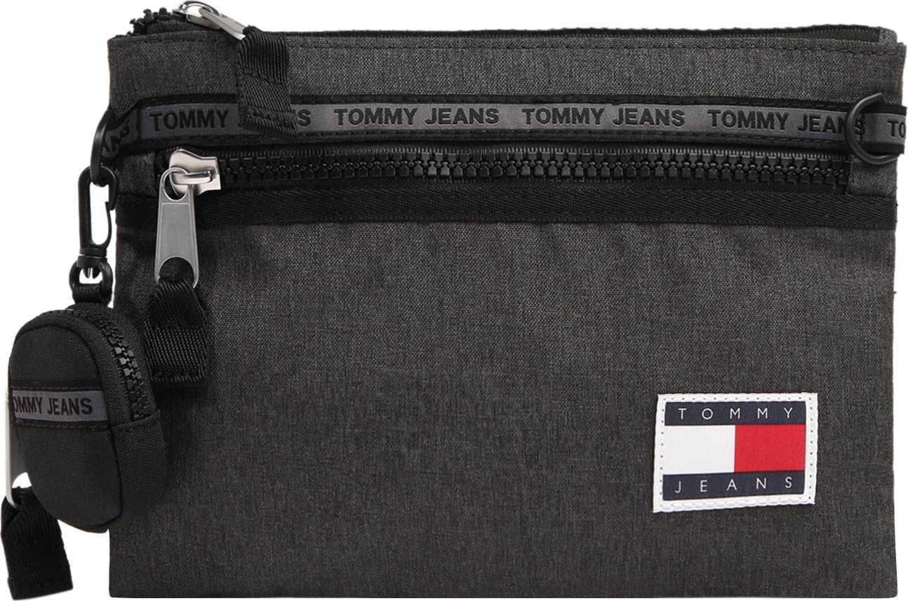 Tommy Jeans Taška přes rameno černý melír / bílá / červená / námořnická modř