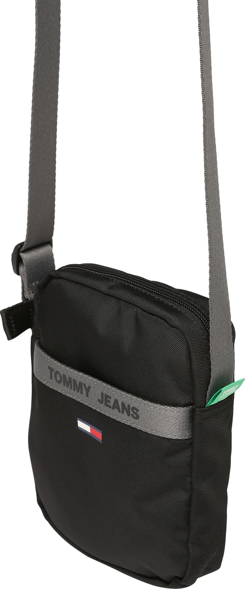 Tommy Jeans Taška přes rameno 'Essential' černá / šedá / bílá / námořnická modř / ohnivá červená