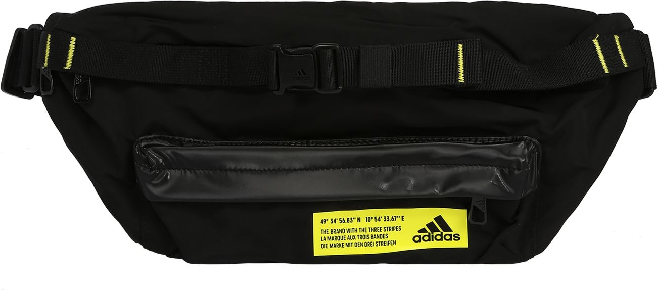ADIDAS PERFORMANCE Sportovní taška svítivě žlutá / černá