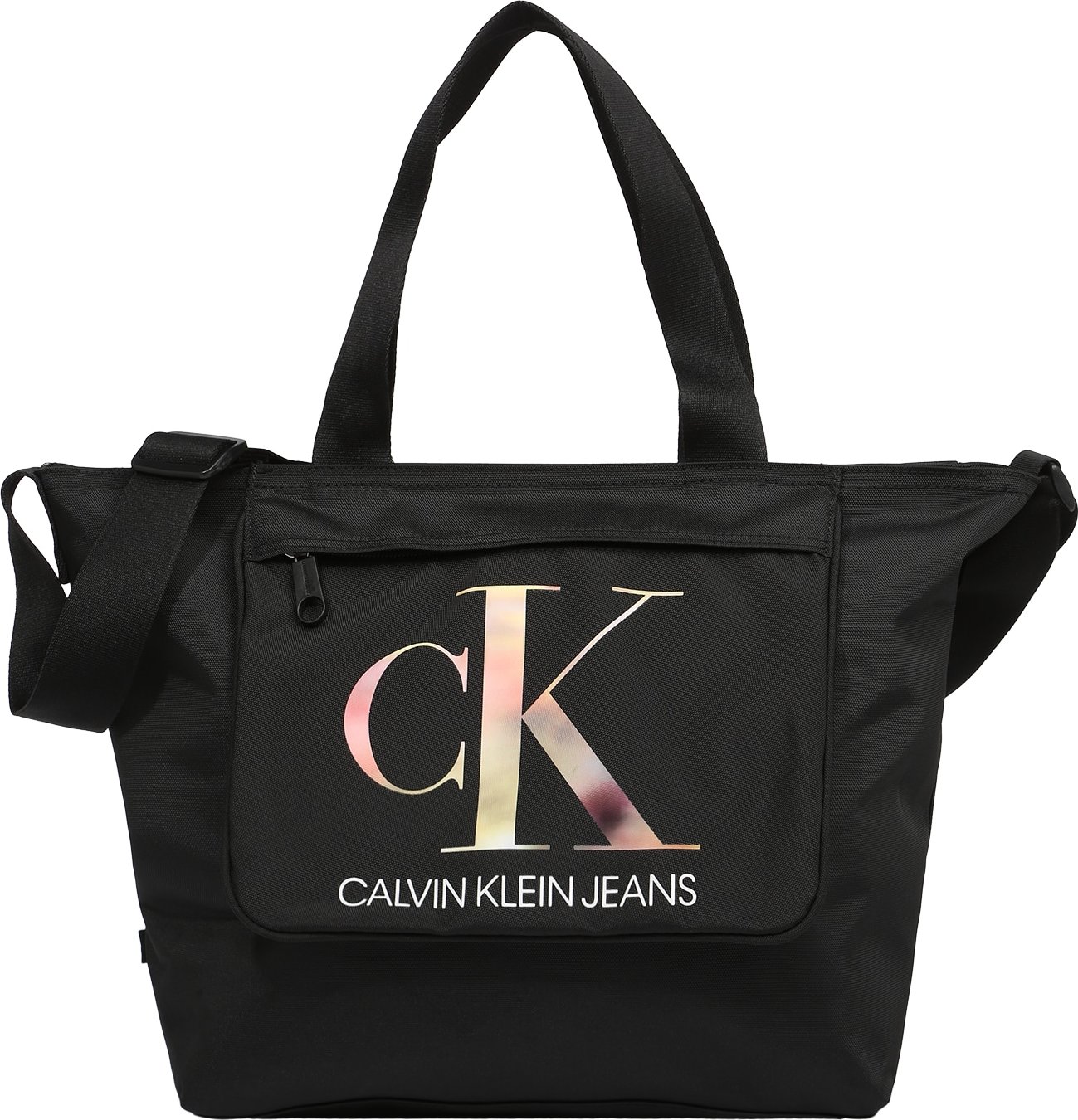 Calvin Klein Jeans Nákupní taška černá / bílá / mix barev