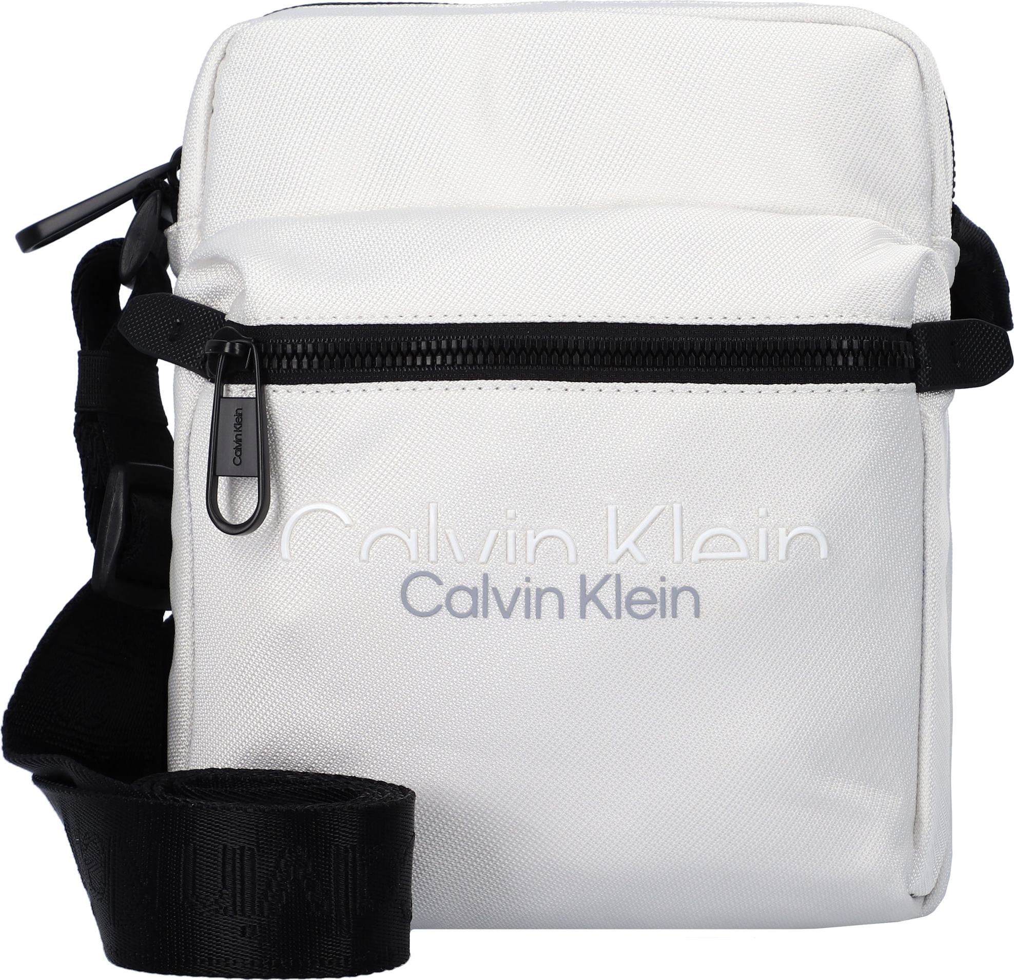 Calvin Klein Taška přes rameno bílá / černá / šedá