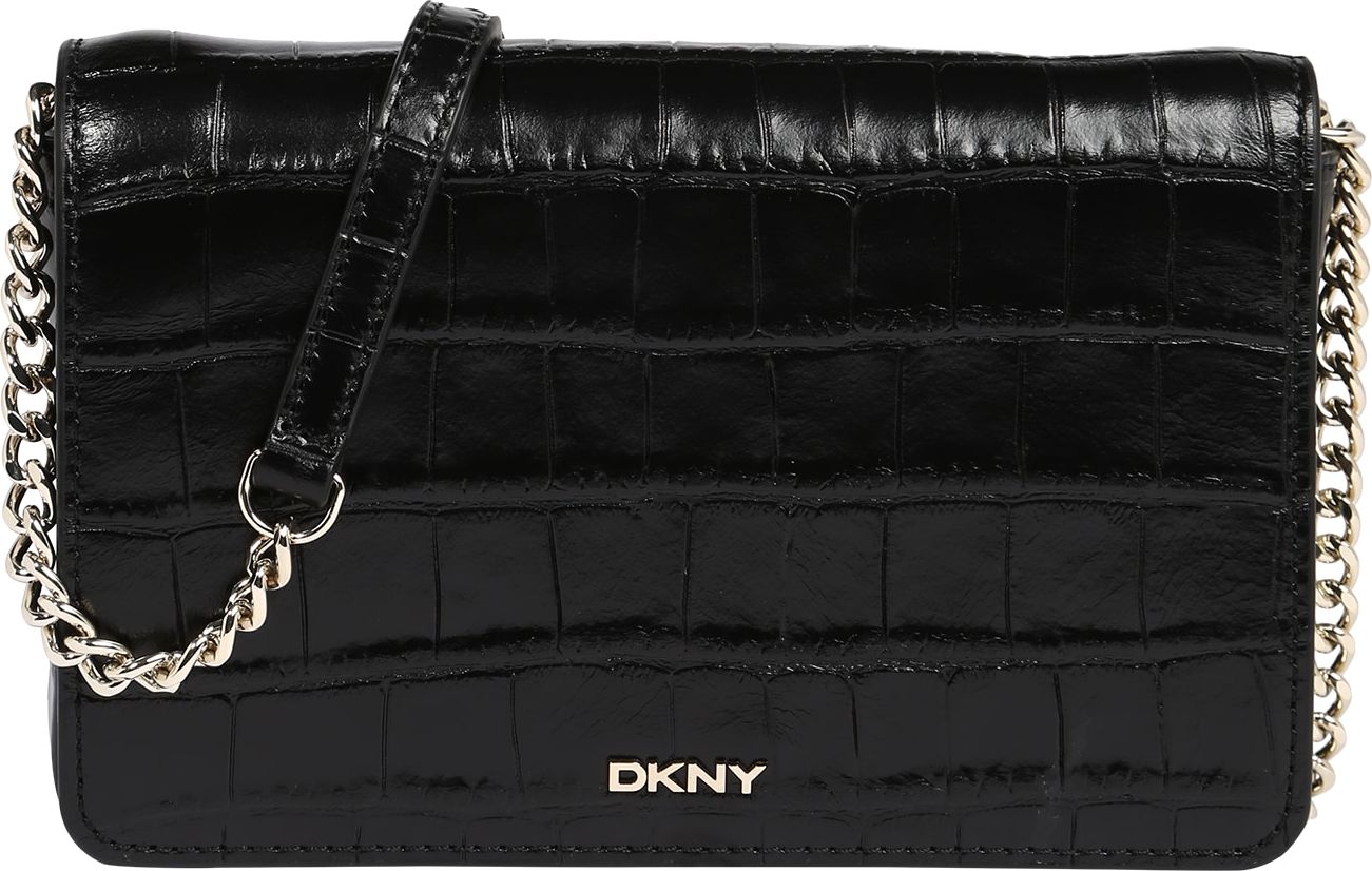 DKNY Taška přes rameno 'Bryant' zlatá / černá