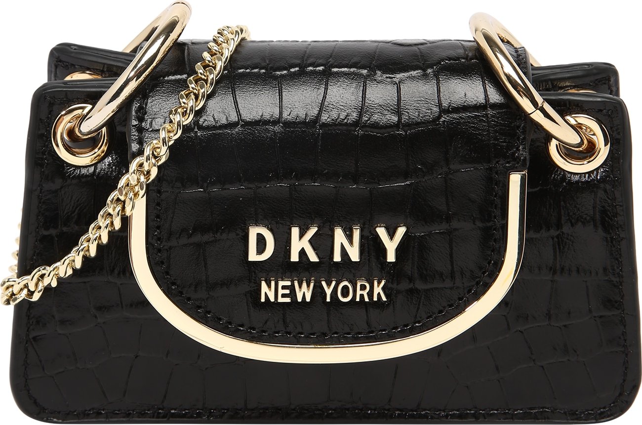 DKNY Taška přes rameno 'FAITH' černá / zlatá