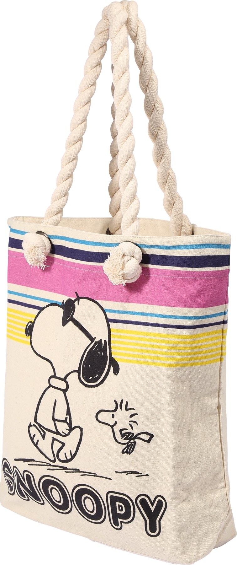 Frogbox Plážová taška 'Snoopy' béžová / mix barev