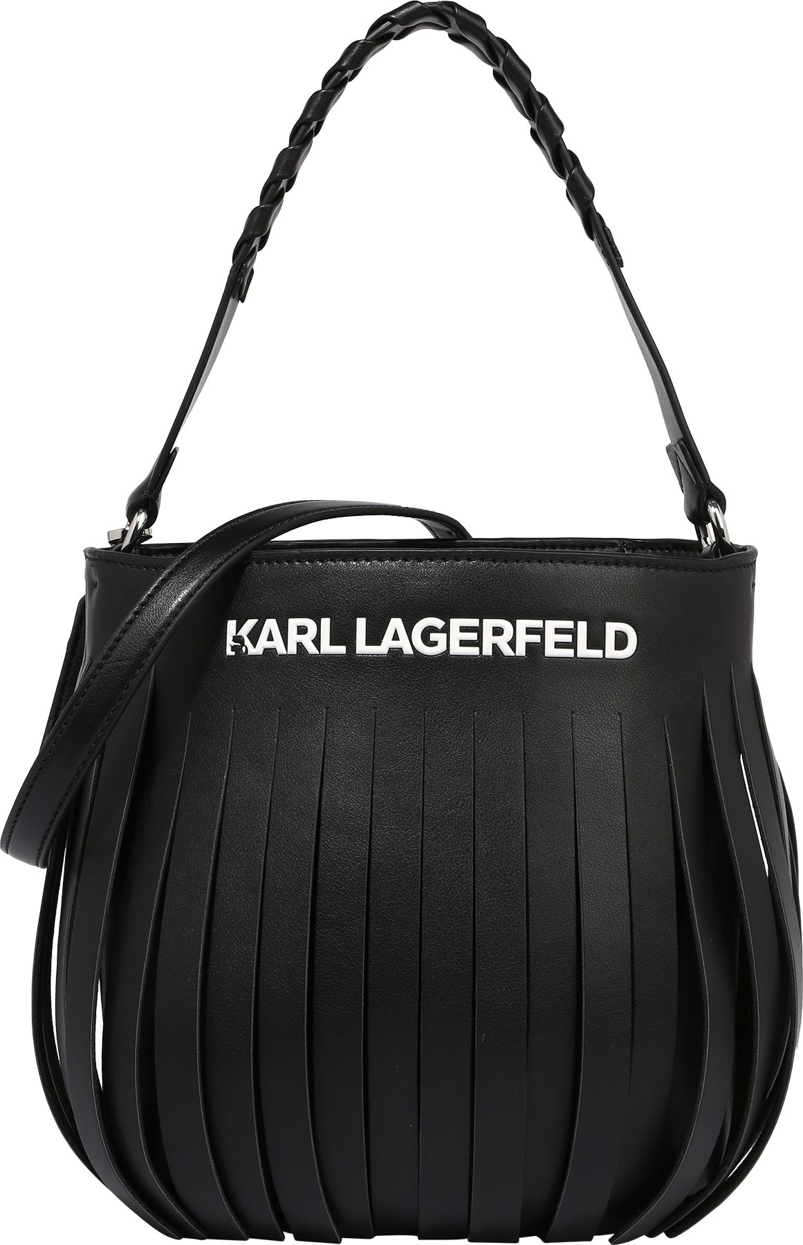Karl Lagerfeld Taška přes rameno černá / bílá