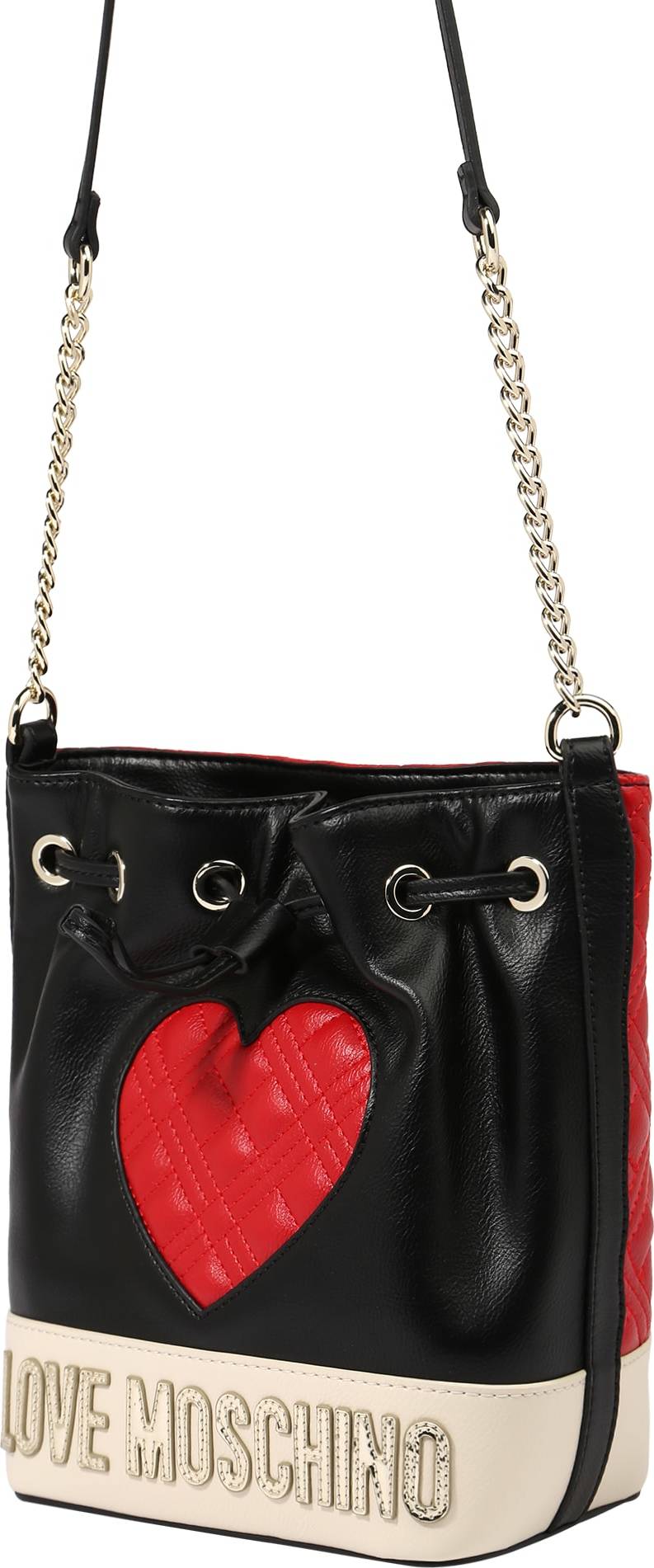 Love Moschino Nákupní taška černá / červená / zlatá