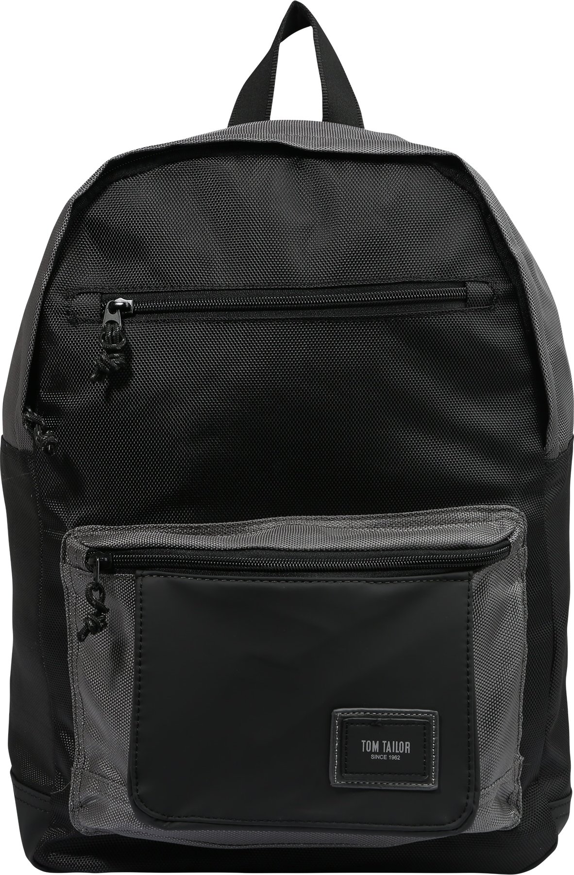 TOM TAILOR Rucksack 'Trenton' černá / šedá / bílá