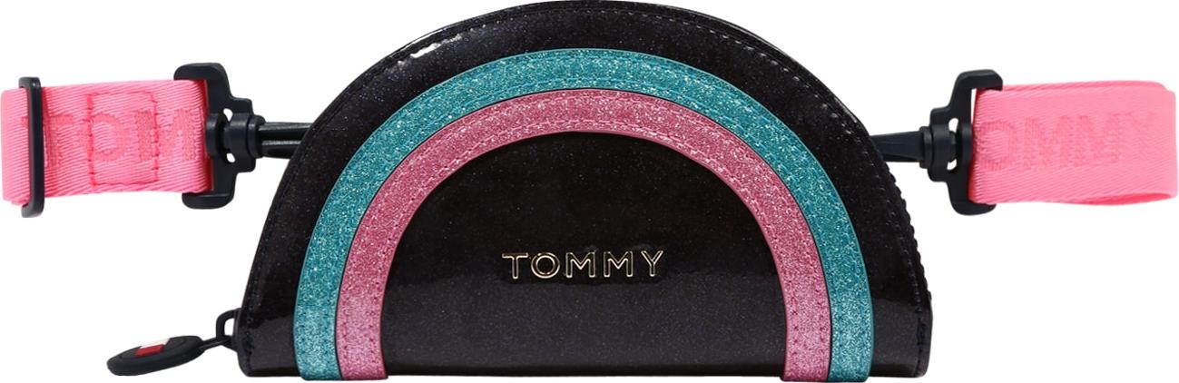 TOMMY HILFIGER Tasche černá / růže / tyrkysová