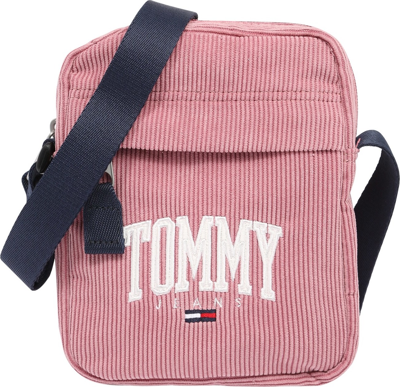 Tommy Jeans Taška přes rameno 'COLLEGE' tmavě růžová / bílá / červená / námořnická modř