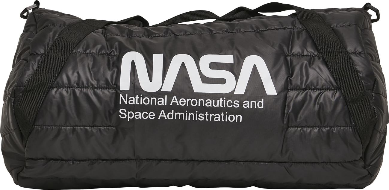 Urban Classics Cestovní taška 'NASA' černá / bílá