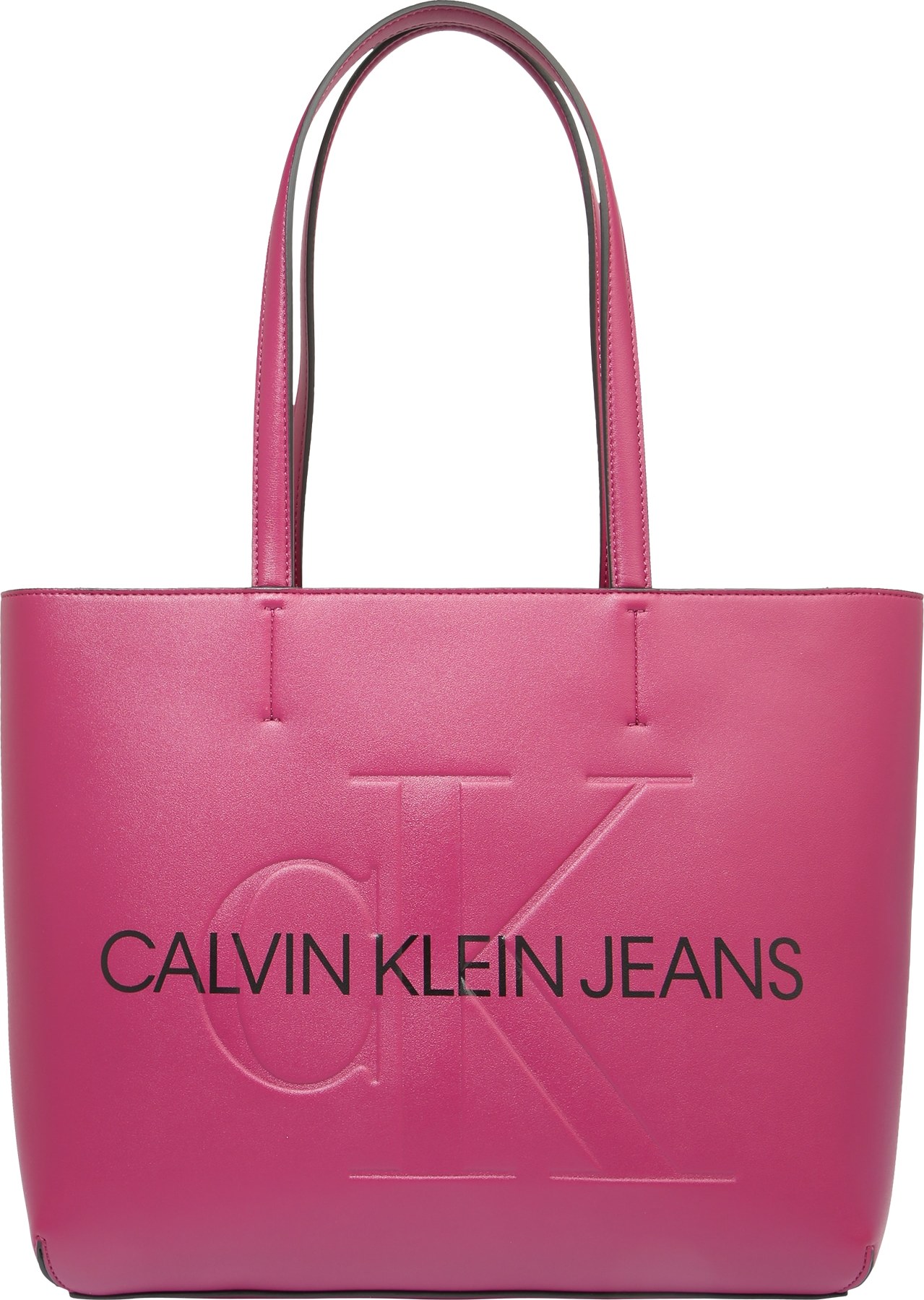 Calvin Klein Jeans Nákupní taška tmavě růžová / černá