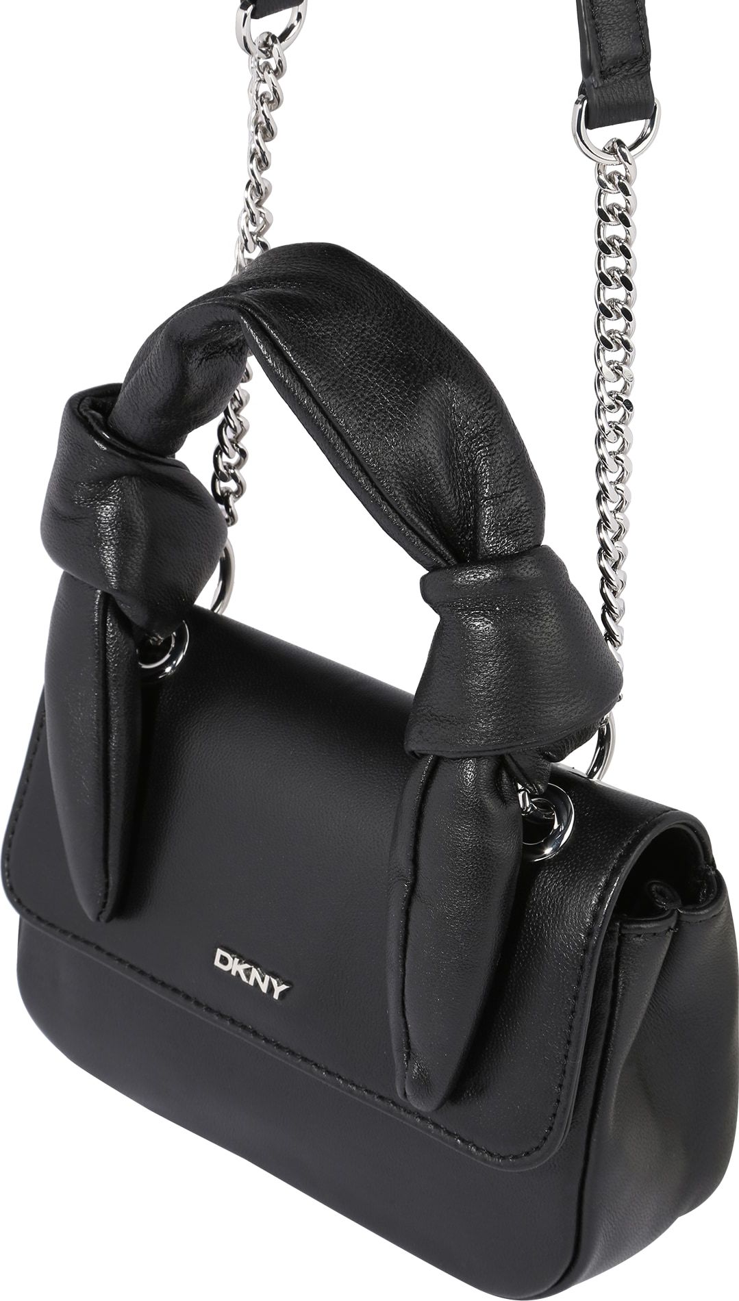 DKNY Taška přes rameno 'SOPHIE' černá / stříbrná