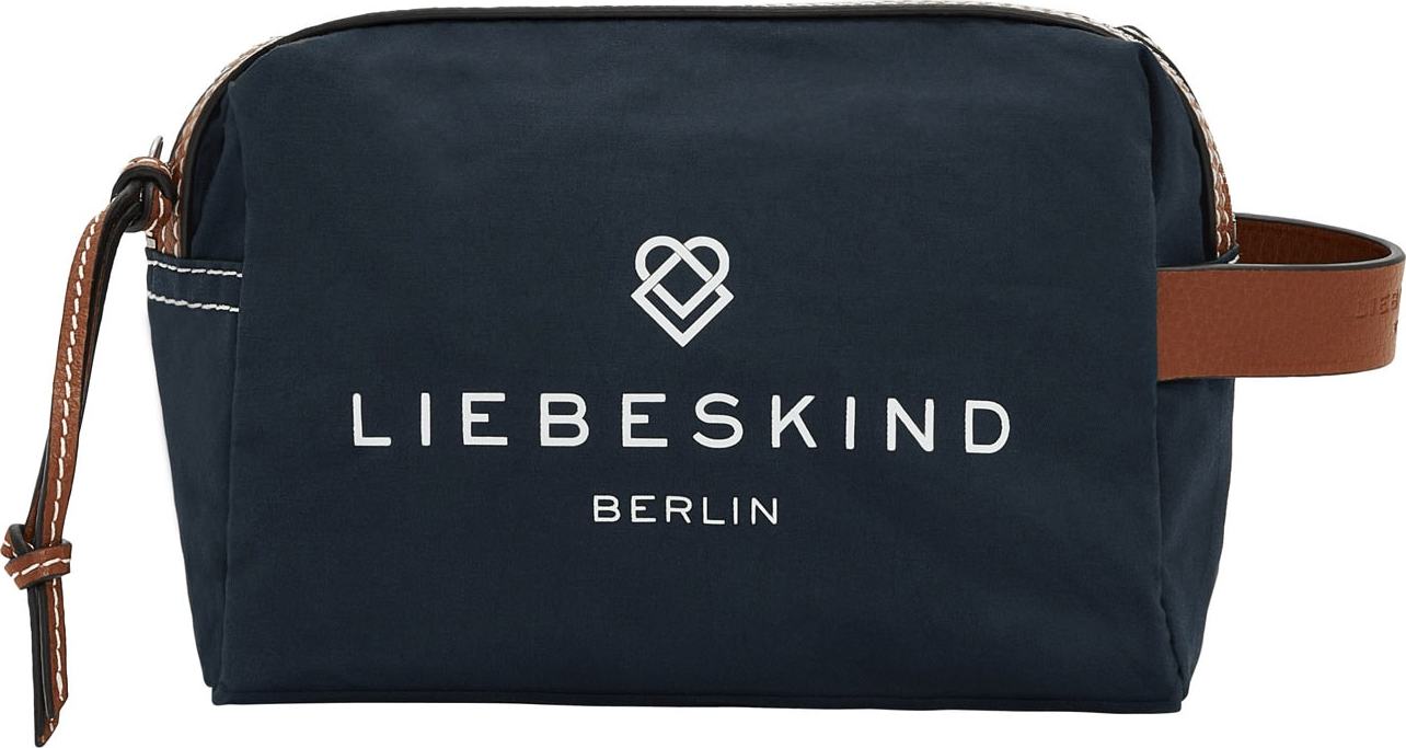 Liebeskind Berlin Kosmetická taštička tmavě modrá / hnědá / bílá
