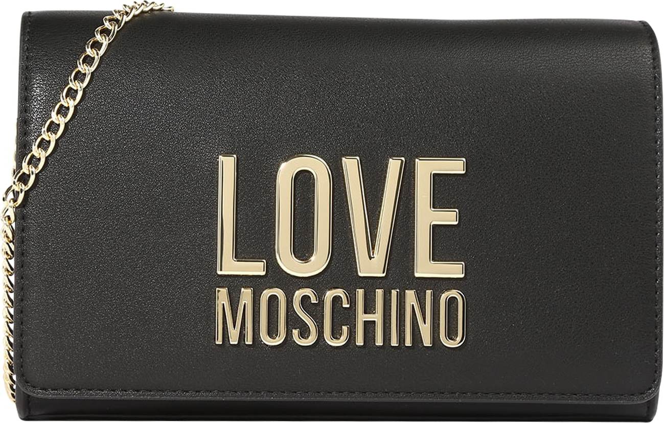 Love Moschino Taška přes rameno černá / zlatá