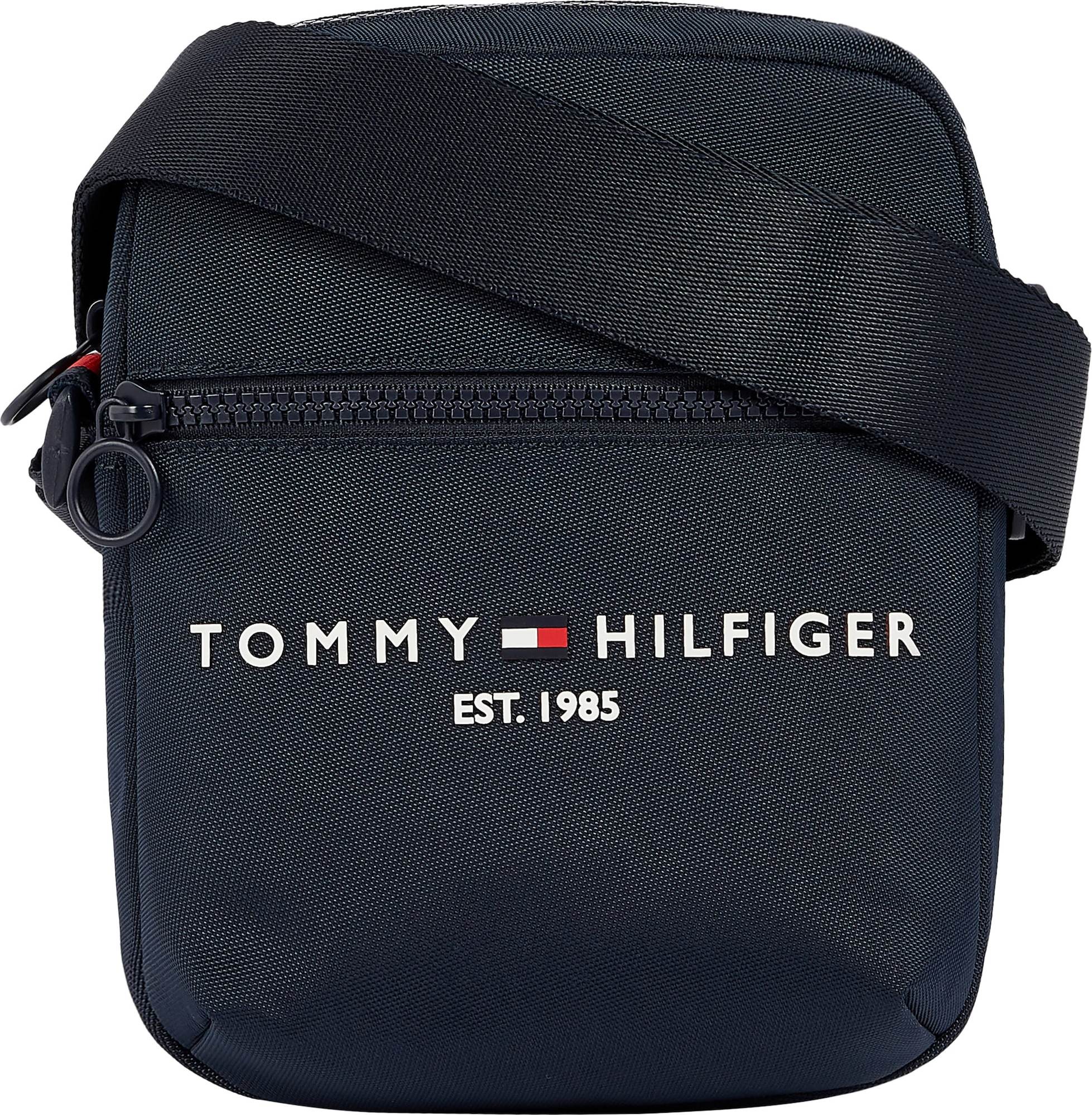 TOMMY HILFIGER Taška přes rameno bílá / námořnická modř / červená