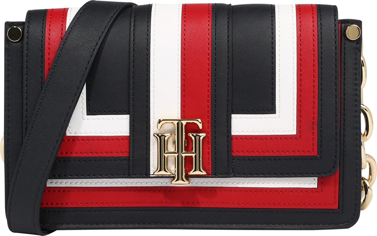 TOMMY HILFIGER Taška přes rameno červená / bílá / námořnická modř