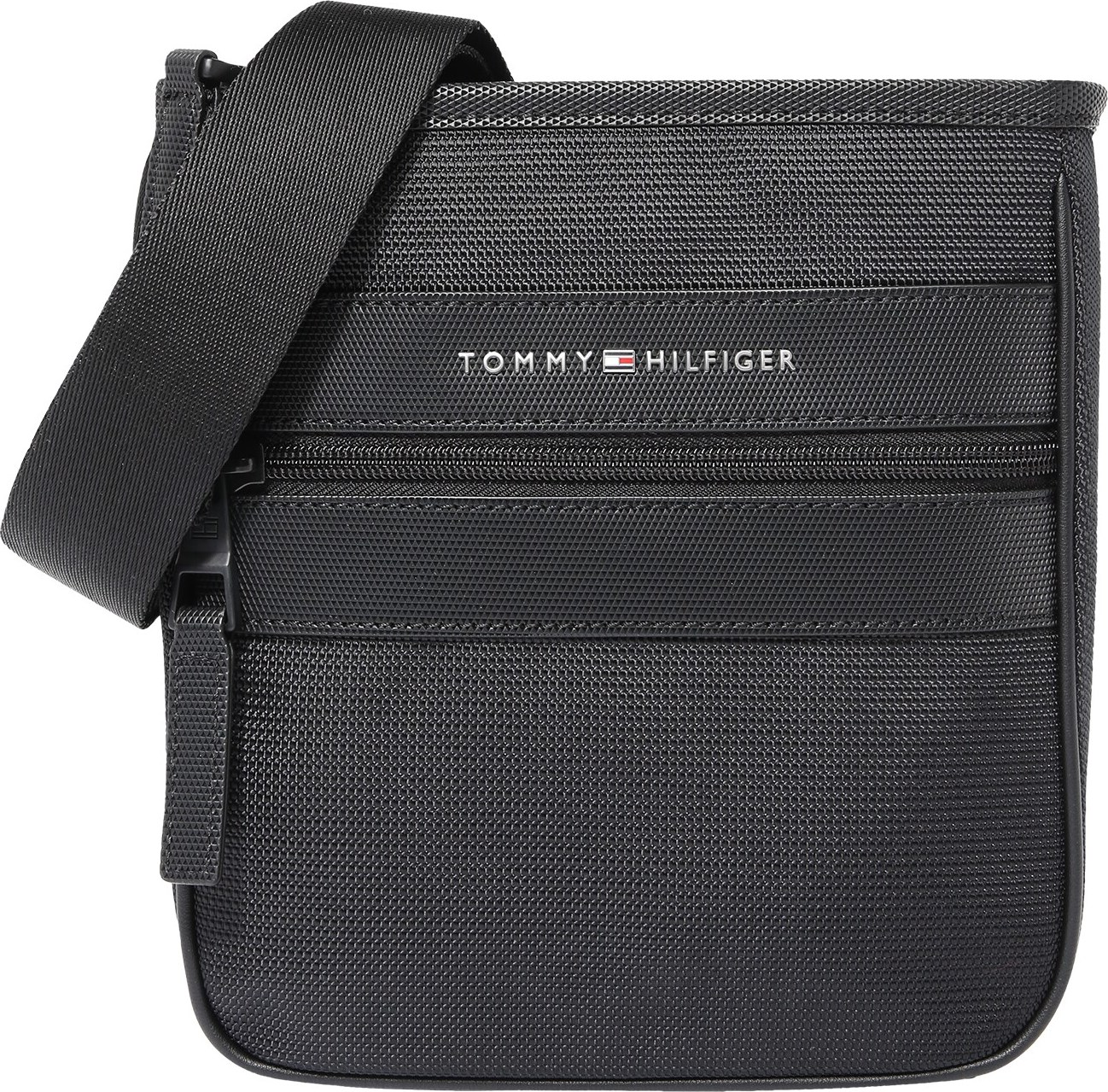 TOMMY HILFIGER Umhängetasche černá / bílá / modrá / červená