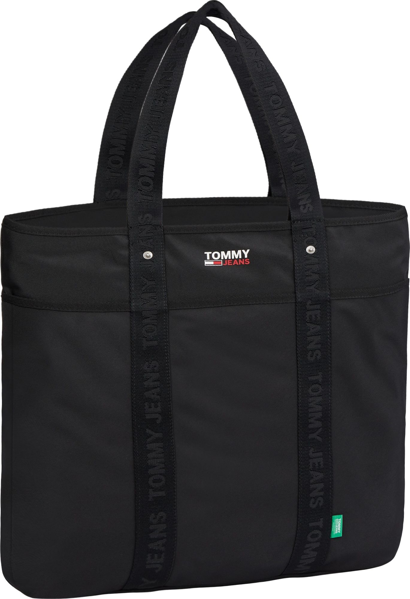 Tommy Jeans Nákupní taška 'Campus' černá / bílá / červená