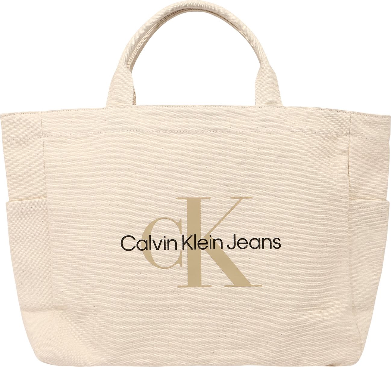 Calvin Klein Jeans Taška černá / starobéžová / pudrová