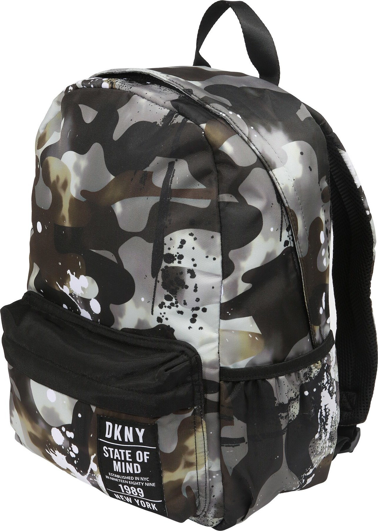 DKNY Rucksack khaki / šedá / černá