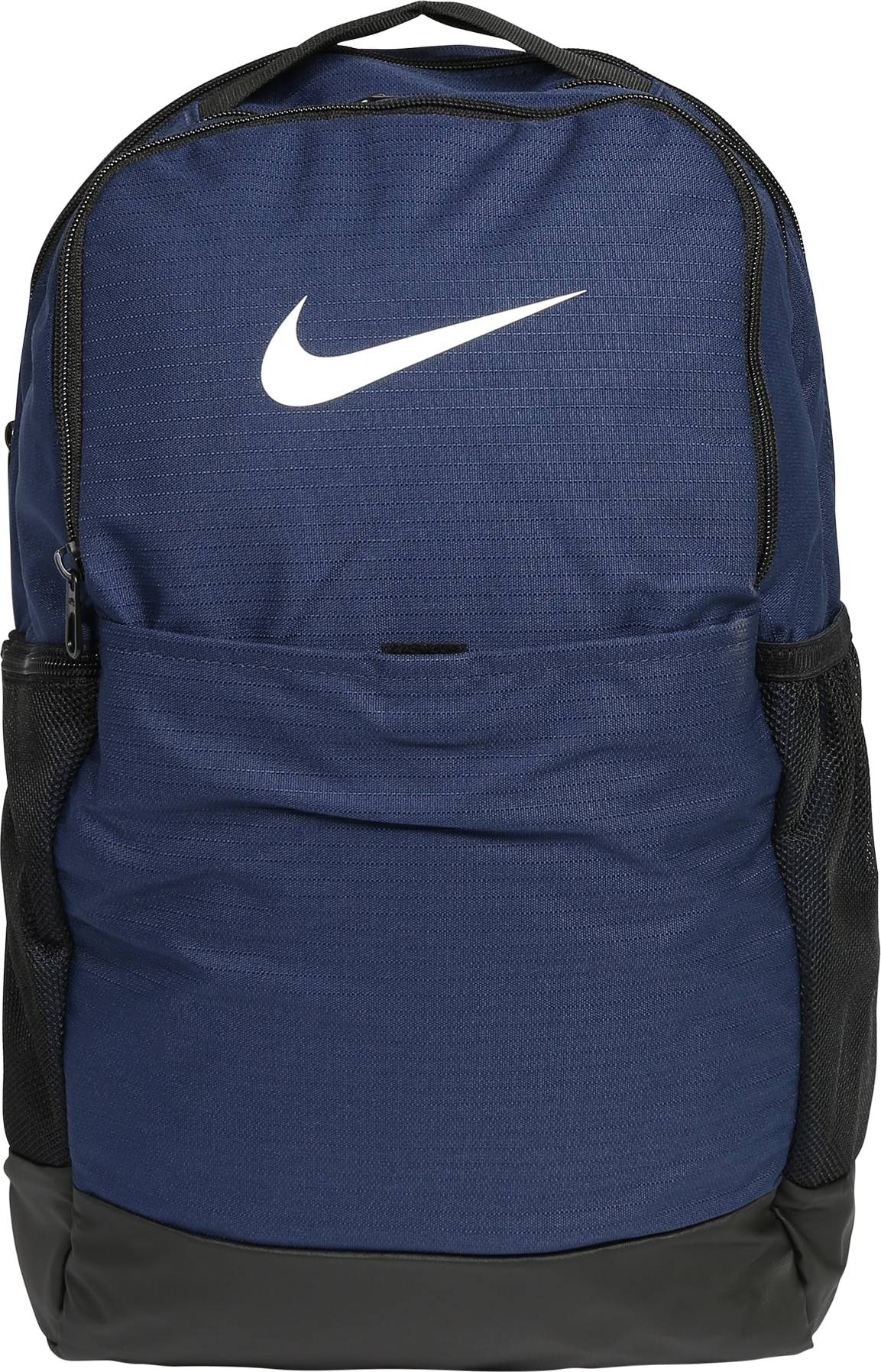 NIKE Sportovní batoh marine modrá / bílá / černá