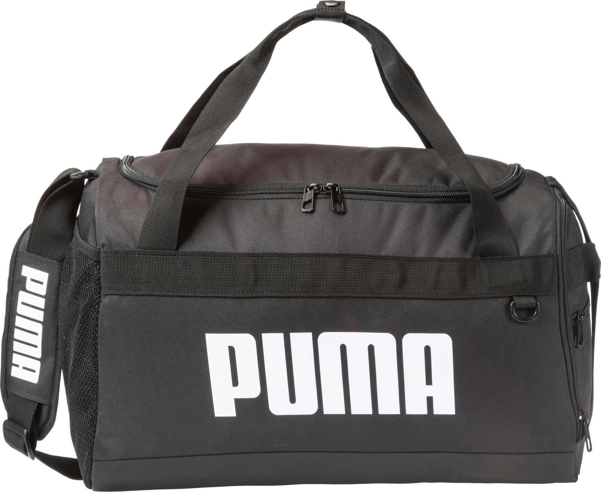 PUMA Sportovní taška černá / bílá