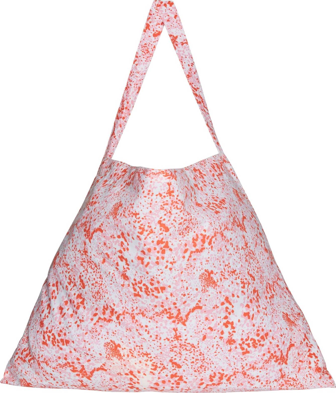 VERO MODA Nákupní taška 'Lea' bílá / přírodní bílá / růžová / oranžová