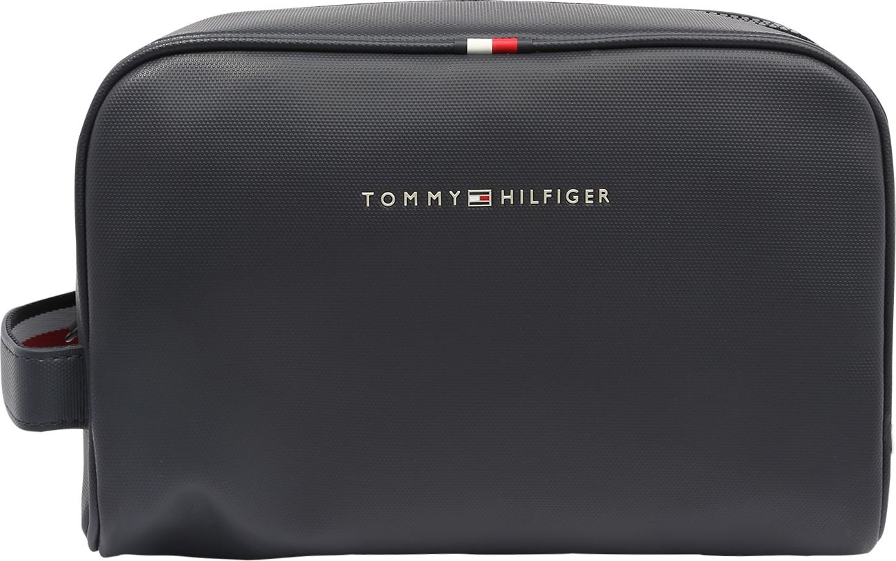 TOMMY HILFIGER Kosmetická taška noční modrá / stříbrná / červená / bílá