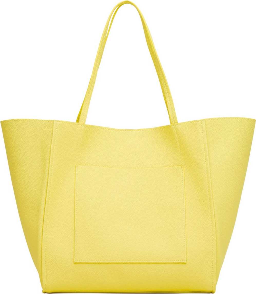 MANGO Nákupní taška 'RORY' žlutá