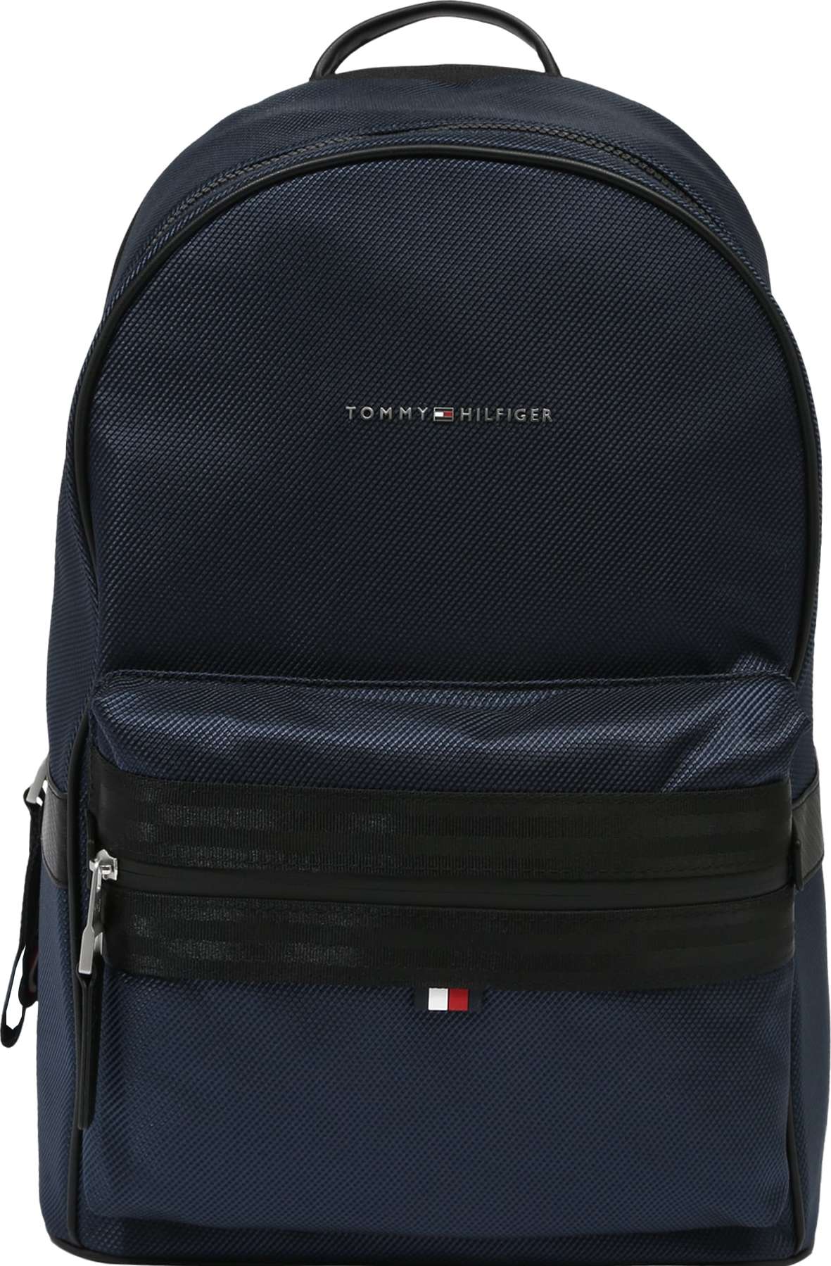 TOMMY HILFIGER Batoh námořnická modř / černá / bílá / krvavě červená