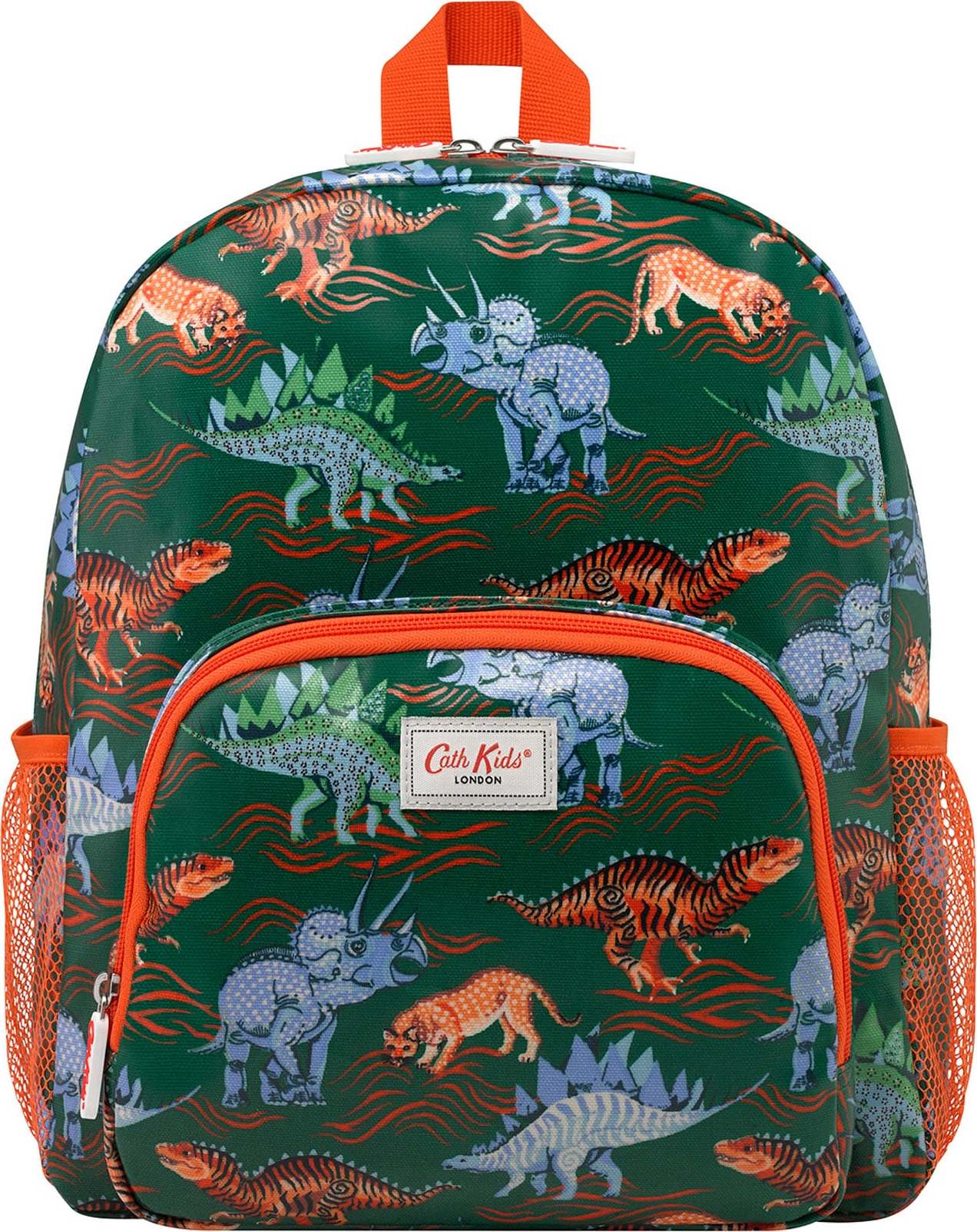 Cath Kidston Batoh 'Dinosaur' zelená / tmavě zelená / světlemodrá / oranžová