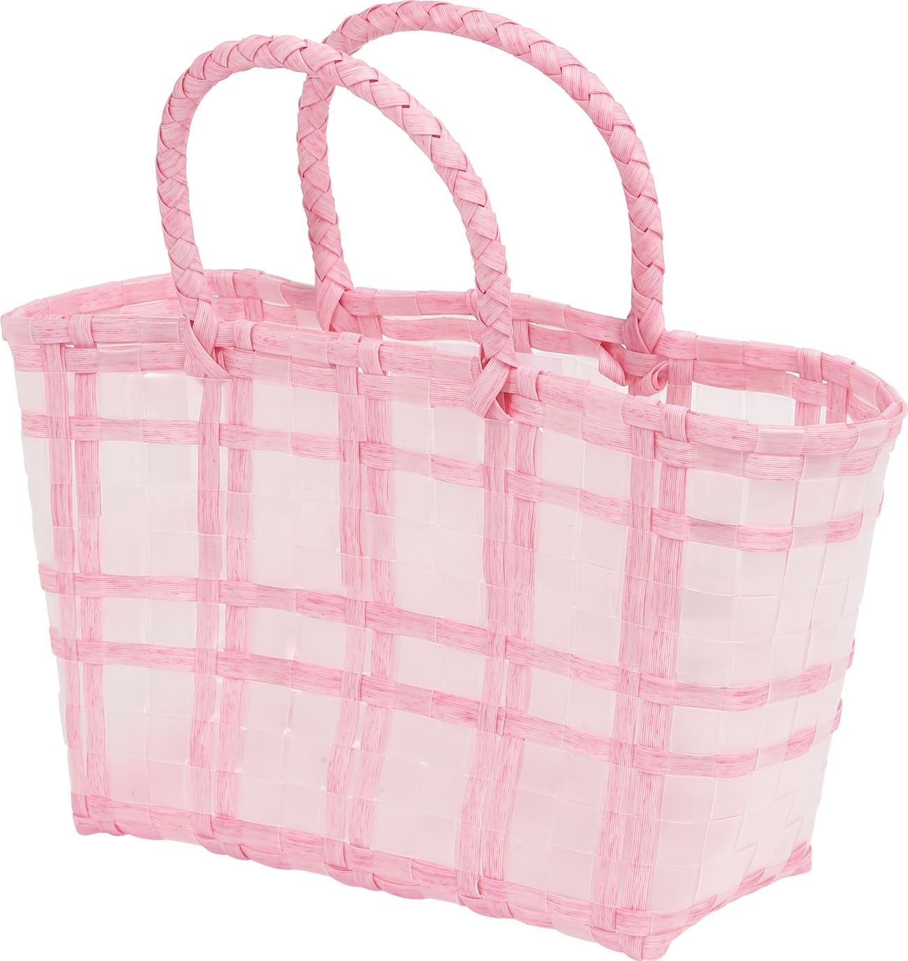 GLAMOROUS Nákupní taška pink / průhledná