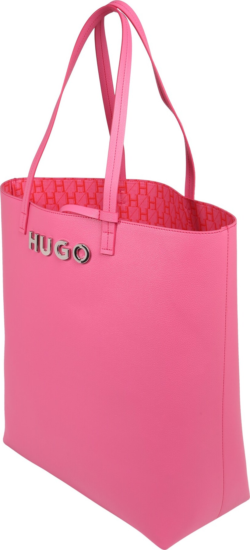 HUGO Nákupní taška 'Brenda' pink / stříbrná