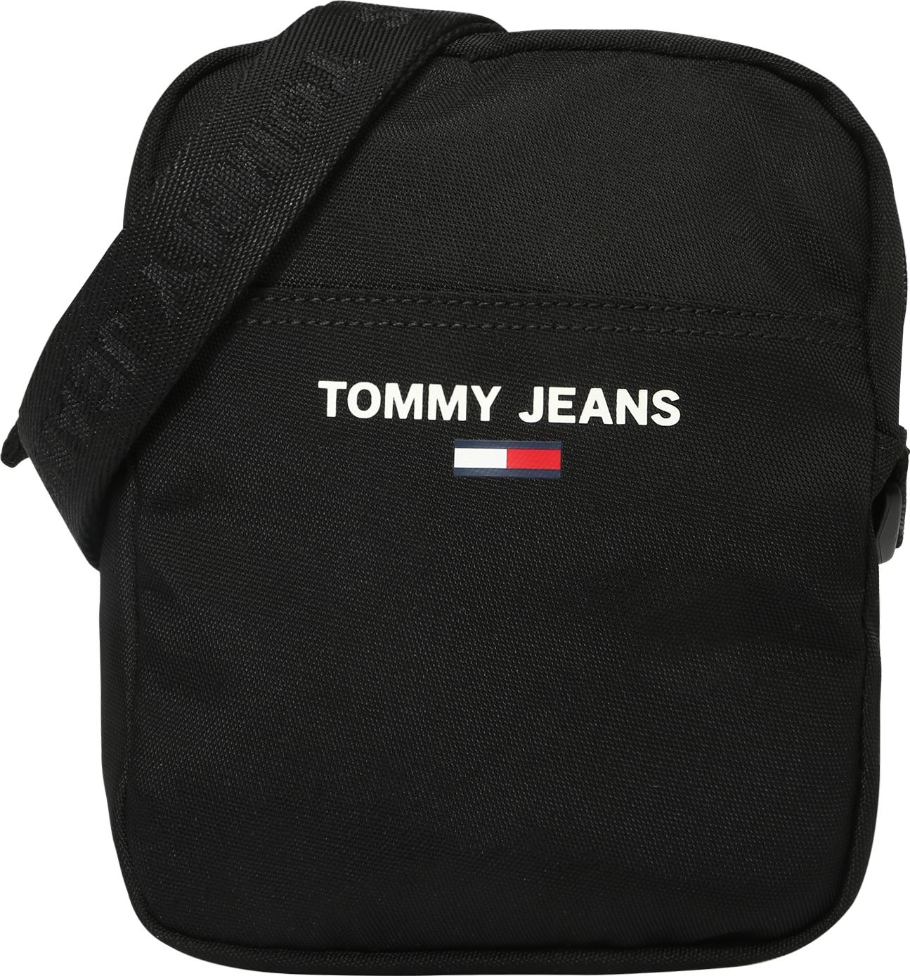 Tommy Jeans Taška přes rameno černá / bílá / červená / noční modrá