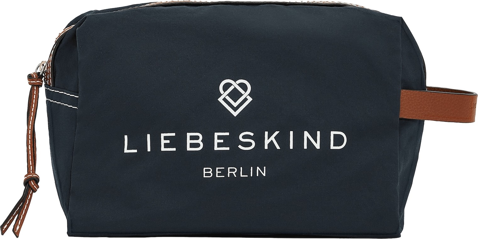 Liebeskind Berlin Toaletní taška 'Gray 4' bílá / rezavě hnědá / stříbrná / kobaltová modř