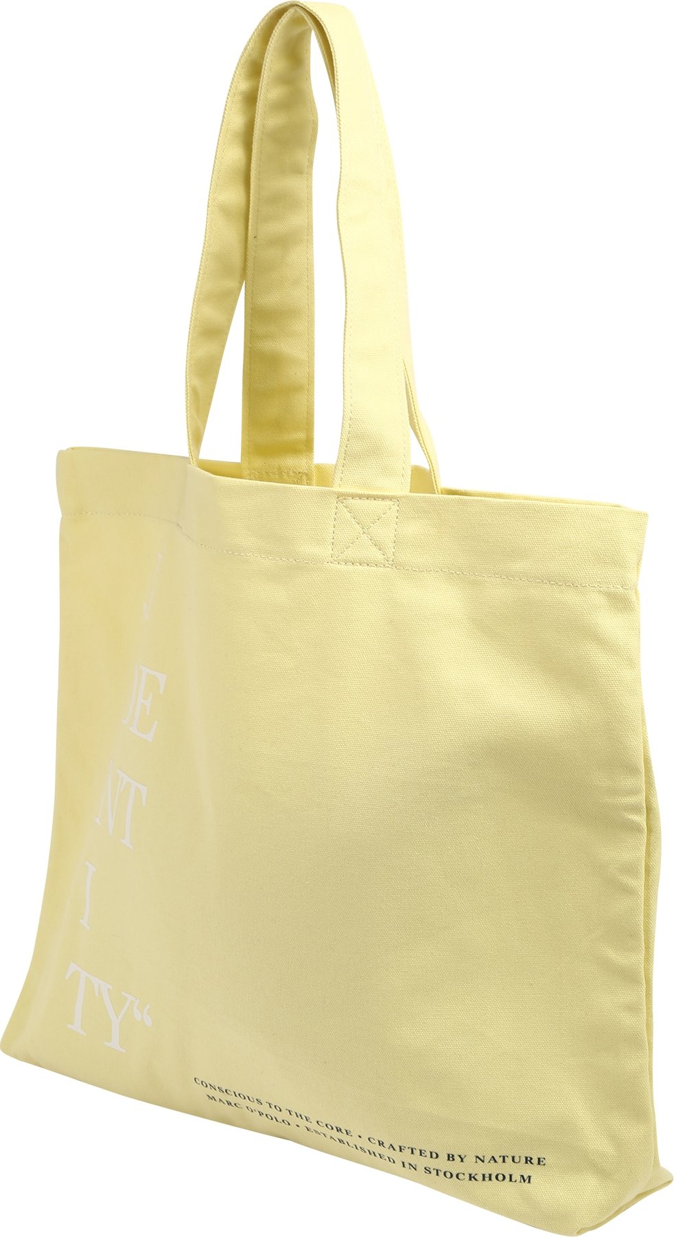 Marc O'Polo Accessories Nákupní taška 'Jady' bílá / černá / světle žlutá