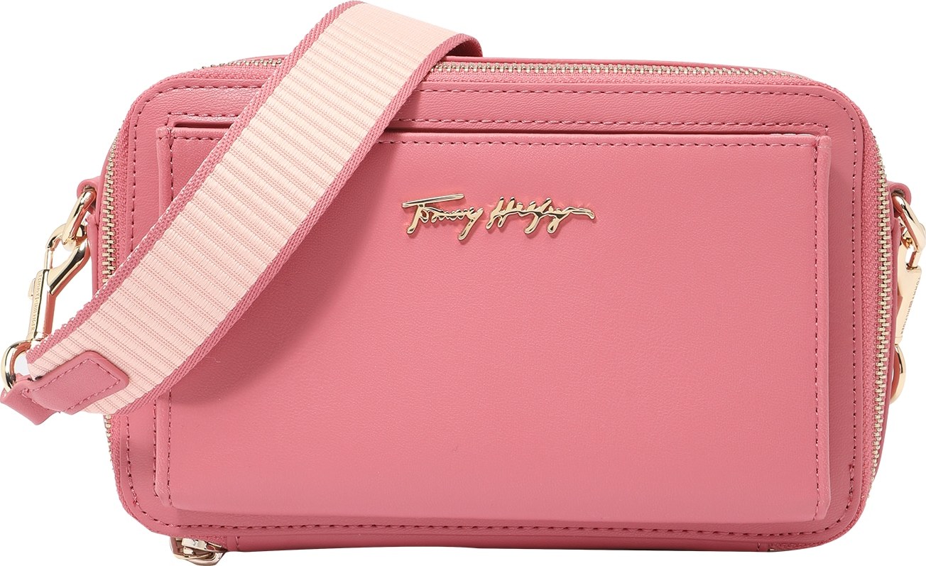 TOMMY HILFIGER Taška přes rameno pink / zlatá