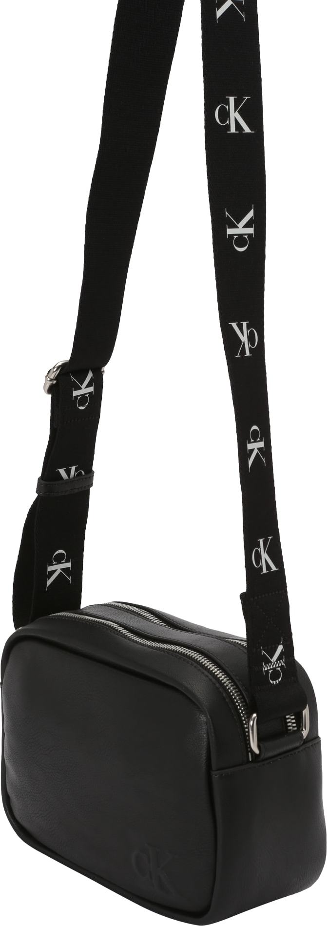 Calvin Klein Jeans Taška přes rameno černá / bílá