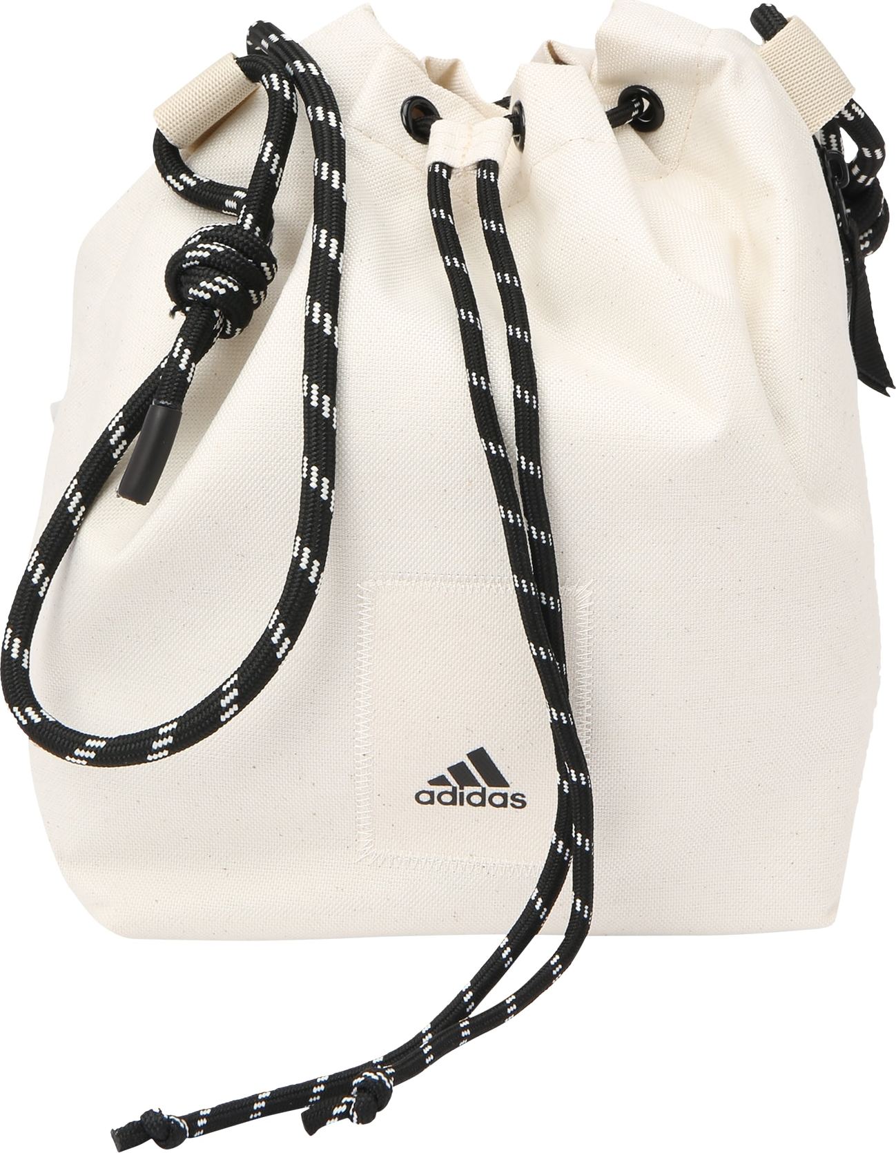 ADIDAS PERFORMANCE Sportovní taška černá / bílá / barva bílé vlny